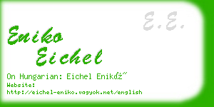 eniko eichel business card